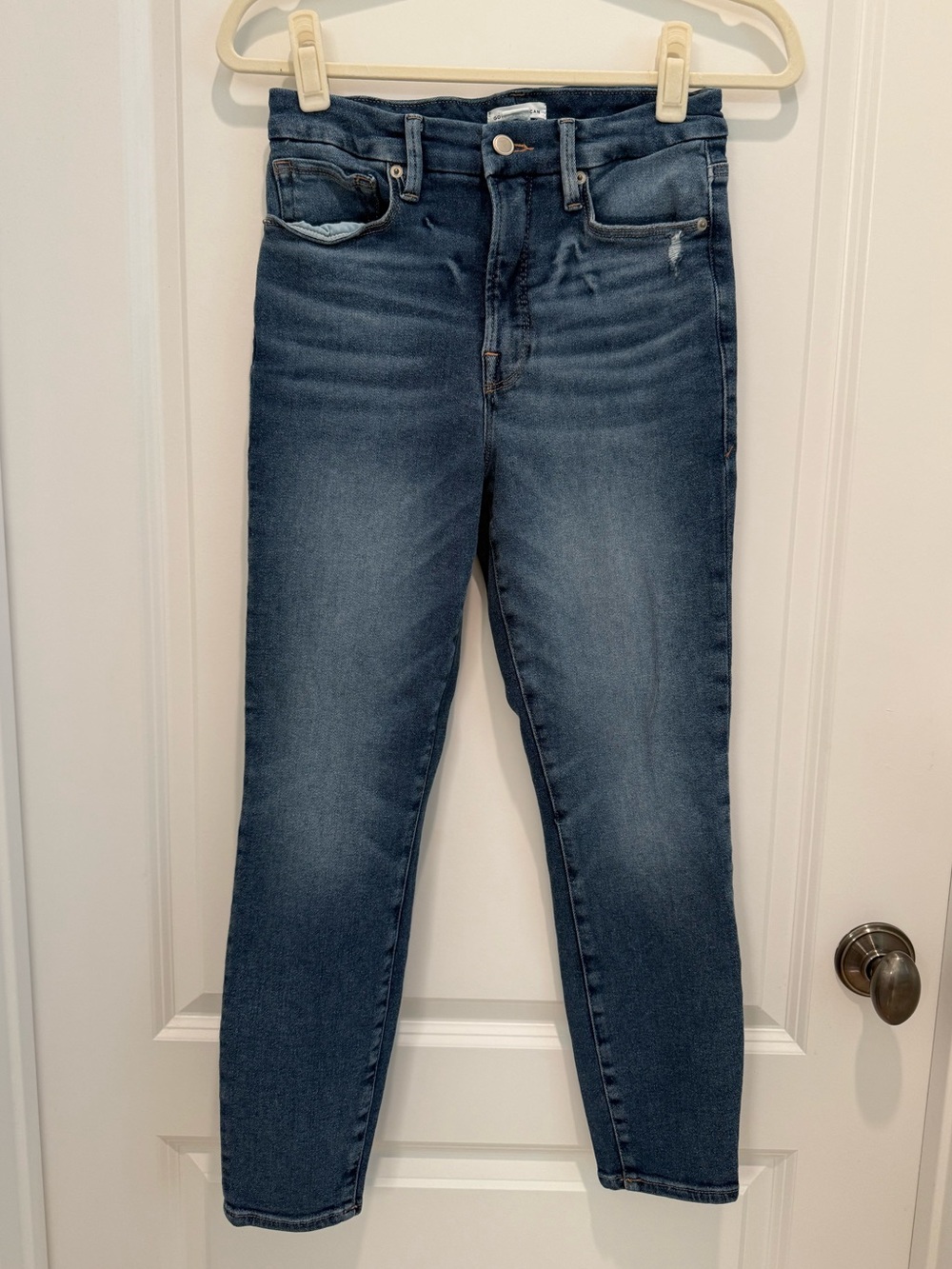 Good American Women's Skinny Jeans - Medium Blue Wash